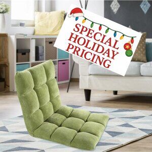 Microfiber Reclining Floor Chair, Gaming Sofa Chair, Adjustable, Cushioned -NEW!